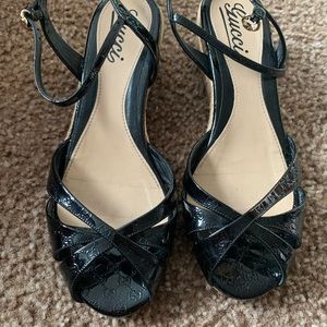 Gucci Penelope Guccissima 38.5 Wedges/Espadrille